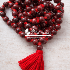 Rakt Chandan / red sandal wood japa mala - Premium