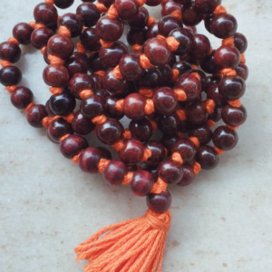 Rakt Chandan / red sandal wood japa mala - Premium