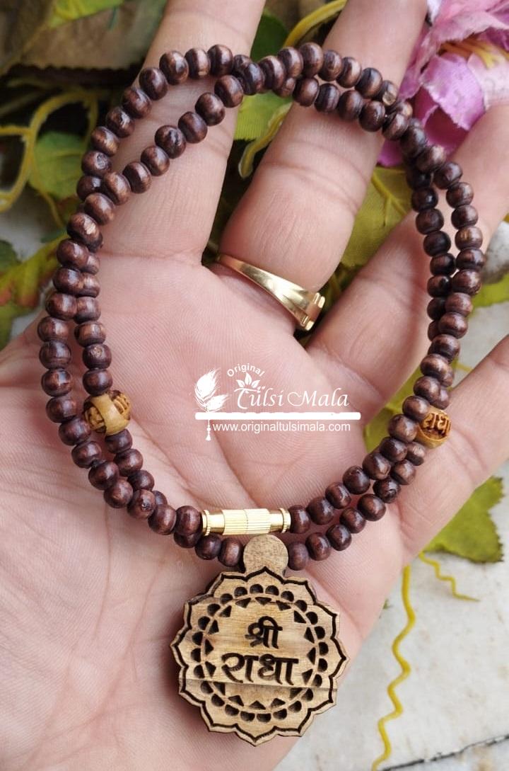 Shri Radha Naam Tulsi Locket Mala