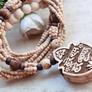 Original Tulsi Panch Mala hare rama hare Krishna Bhaktmal Locket Mala