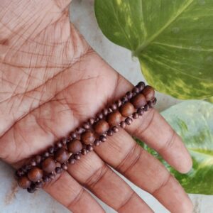 Traditional Chain Design Pure Shyama Tulsi Beads Braslate