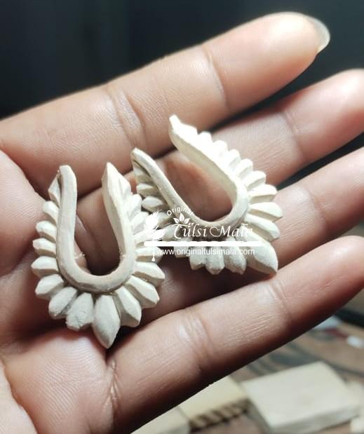Tilak & Leaf Design Tulsi Earrings
