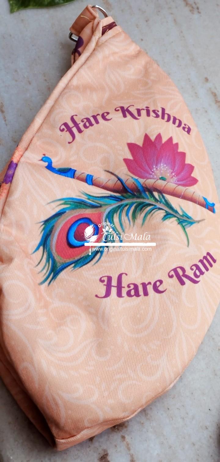 Krishna Japa Jholi Bead Bag Three Sided Printed – Premium