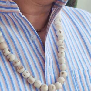 54 Round Tulsi Beads Kanthi Mala