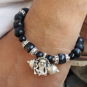 Pure Tulsi Special Narasimha kavach Silver Bracelet