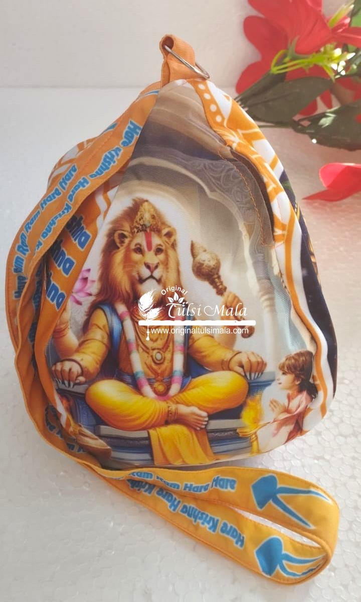 Lord Narasimha (Gomukhi) Jholi Bead Bag Three Sided Printed – Premium