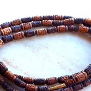 Radha Tulsi Beads handmade Carving Kanthi Mala