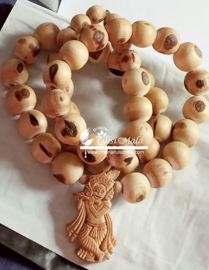 Handmade Design Krishna Locket Tulsi Mala