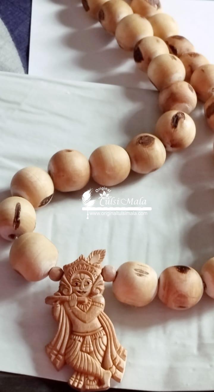 Handmade Design Krishna Locket Tulsi Mala