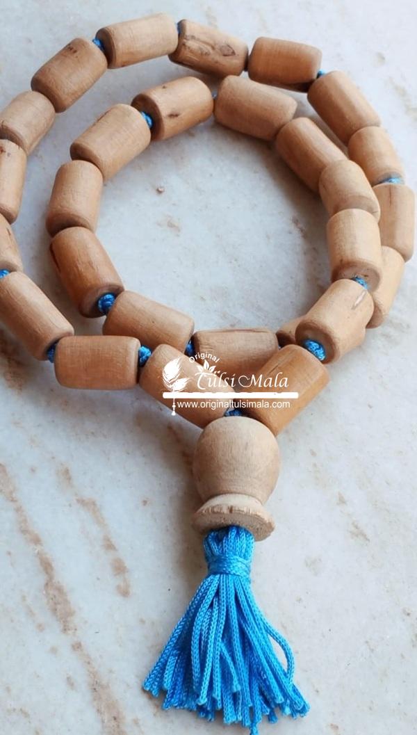 Big Tulsi 27 Beads Cylindrical Shape Chanting Mala
