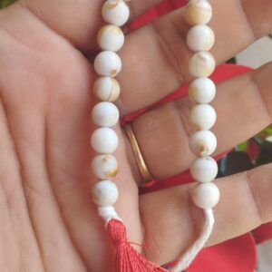 golden white bead counter / Sakshi mala