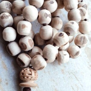 54+1 , 20 mm Original Tulsi beads Japa Mala For Chant