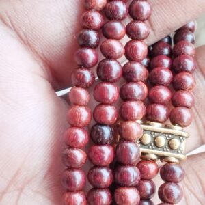 Multi Layer Red Sandalwood bead bracelet - Trendy / classic