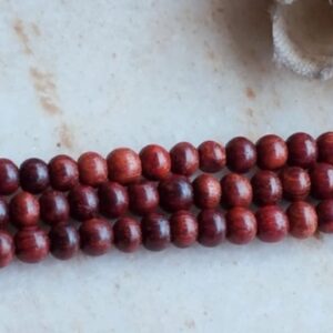 Multi Layer Red Sandalwood bead bracelet - Trendy / classic