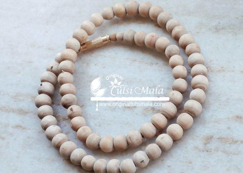 Round Shaped Tulsi Beads Kanthi Mala , 1 round