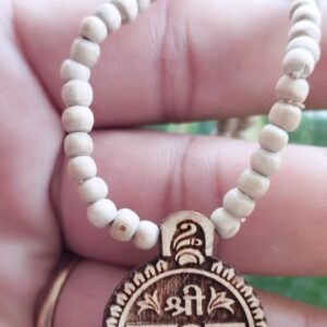 Radha Carved Locket Tulsi Kanthi Mala
