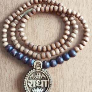 Radha Carved Locket Tulsi Kanthi Mala