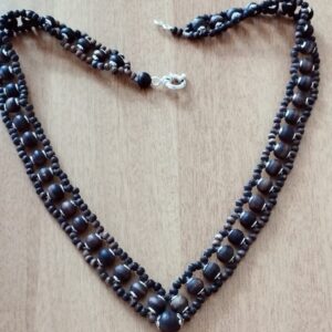 Traditional Chain Design Pure Shyama Tulsi Beads Kanthi Mala