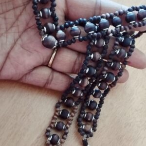 Traditional Chain Design Pure Shyama Tulsi Beads Kanthi Mala