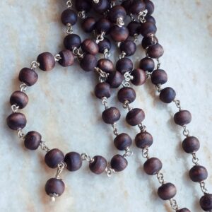 108+1 Ram Krishna Guru Beads Silver Mala For Chanting And Wearing