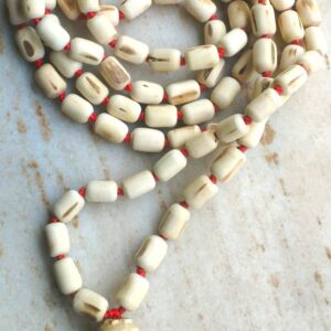 Shyama Tulsi 108 + 1 Beads Japa Mala with Red Tassel – Premium