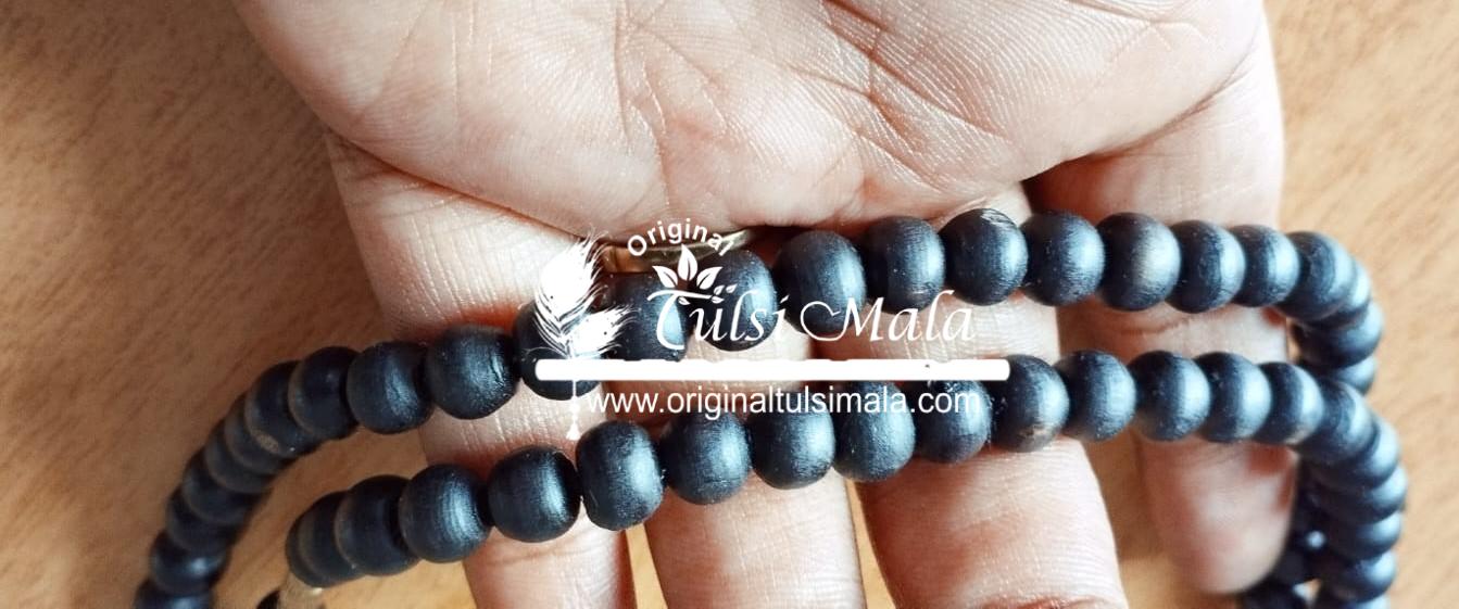 black shyama beads tulsi kanthi mala