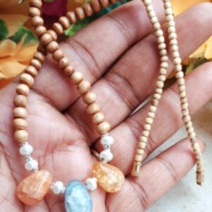 Original Crystal With tulsi Kanthi Design Mala
