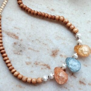 Original Crystal With tulsi Kanthi Design Mala