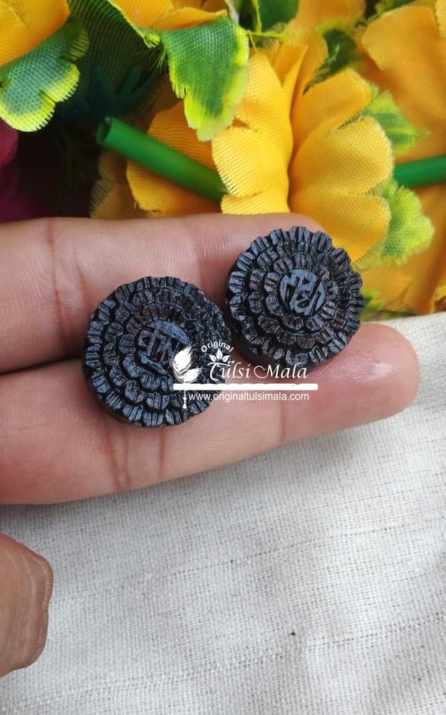 Radhey Krishna Earrings Stud – Pure Tulsi Wood Design