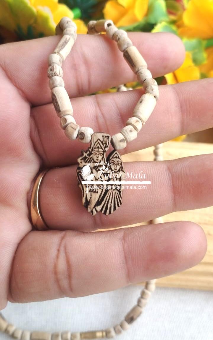 Radha Krishna Tulsi Locket Kanthi Mala
