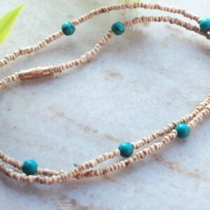 Pure Round Beads Tulasi Mala Kanthimala with Real Pearls