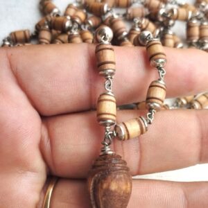 Conch/Shank Design Handmade Tulsi Kanthi Mala
