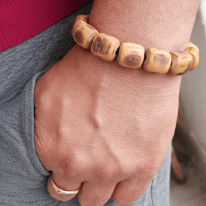 Traditional Pure Tulsi thick big Beads Handmade Bracelet