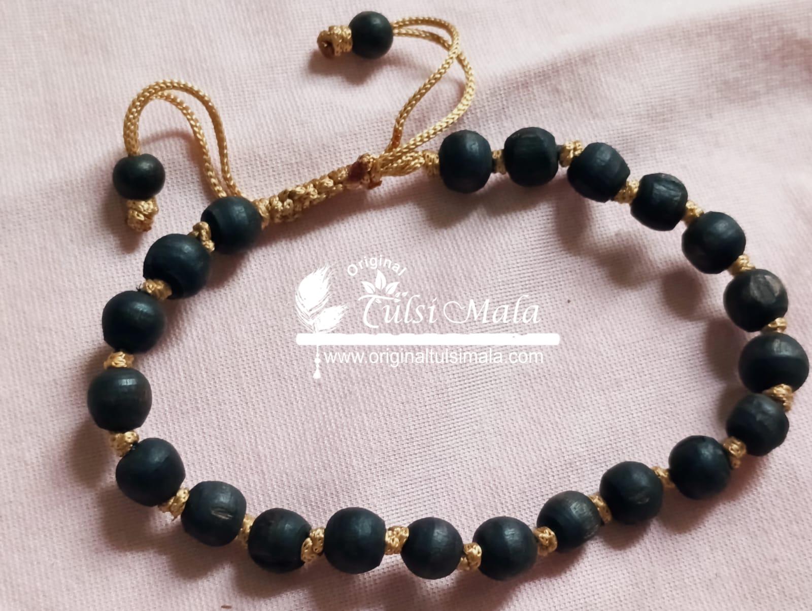 Buy Traditional Shyama Black Tulsi Round Beads Bracelet