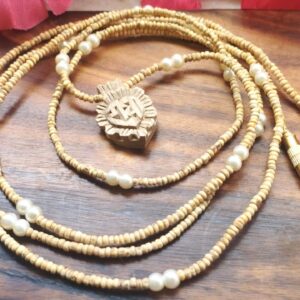 Tiny tulsi beads with original pearl Kanthi Mala