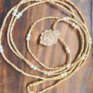 Tiny tulsi beads with original pearl Kanthi Mala