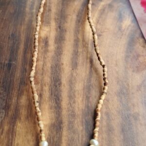 pearl Small Radha Locket Kanthi Mala – Tulsi Beads