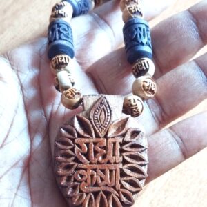 Radha Krishna Tulsi Locket Mala – Pure Devotion in Every Bead