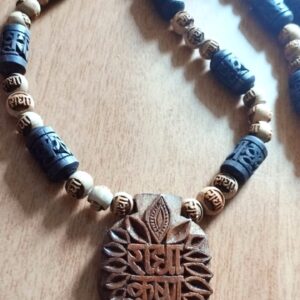 Radha Krishna Tulsi Locket Mala – Pure Devotion in Every Bead