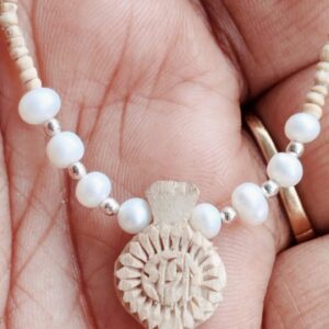 Pure Tulasi Mala Kanthimala with Real Pearls