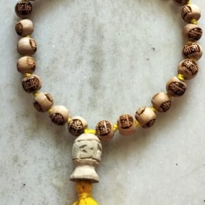27+1 Beads Sriji Name Carved Pure Tulsi Japa Mala
