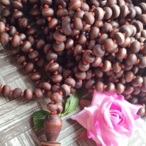 1008 + 1 Original Shyama Tulsi Beads Japa Mala With Chanting bag -For Prayer / Chanting