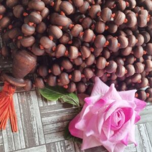1008 + 1 Original Shyama Tulsi Beads Japa Mala With Chanting bag -For Prayer / Chanting