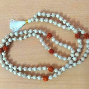 Shayma Original Tulsi Beads Kriya Yog Mala, Neck Mala