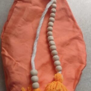 Plain Cotton Bead Bag Jaap Mala Bag Jholi Chanting Bag with Sakshi Mala