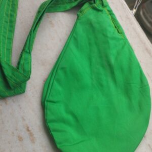 Sky Blue Cotton Japa Bead Bag with Counter / Sakshi Mala