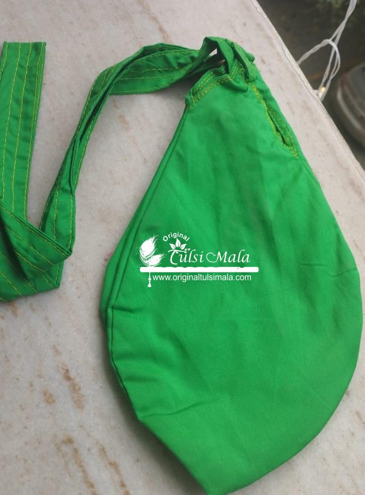 Sky Blue Cotton Japa Bead Bag with Counter / Sakshi Mala