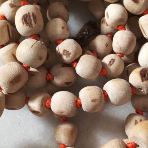 Original Shyama Tulsi Japa Mala 108 + 1 Guru Beads with ram krishan pretty tassel