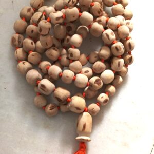 Original Shyama Tulsi Japa Mala 108 + 1 Guru Beads with ram krishan pretty tassel