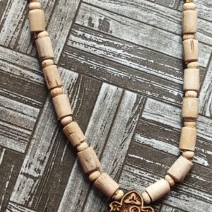 Shri Krishna tulsi locket in double layer tulsi mala